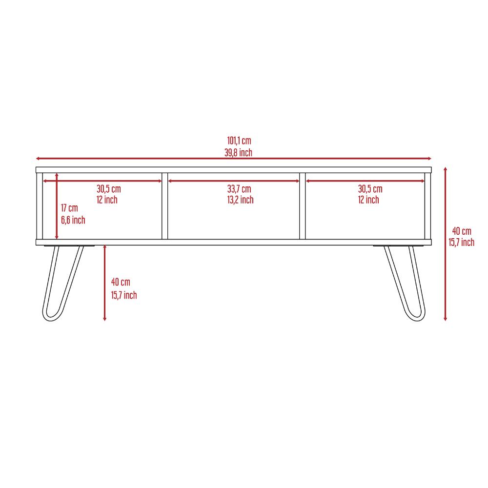 Mesa centro Morelli Miel y Plomo