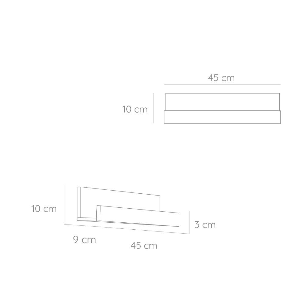 Repisa Julia Blanco 45 cm