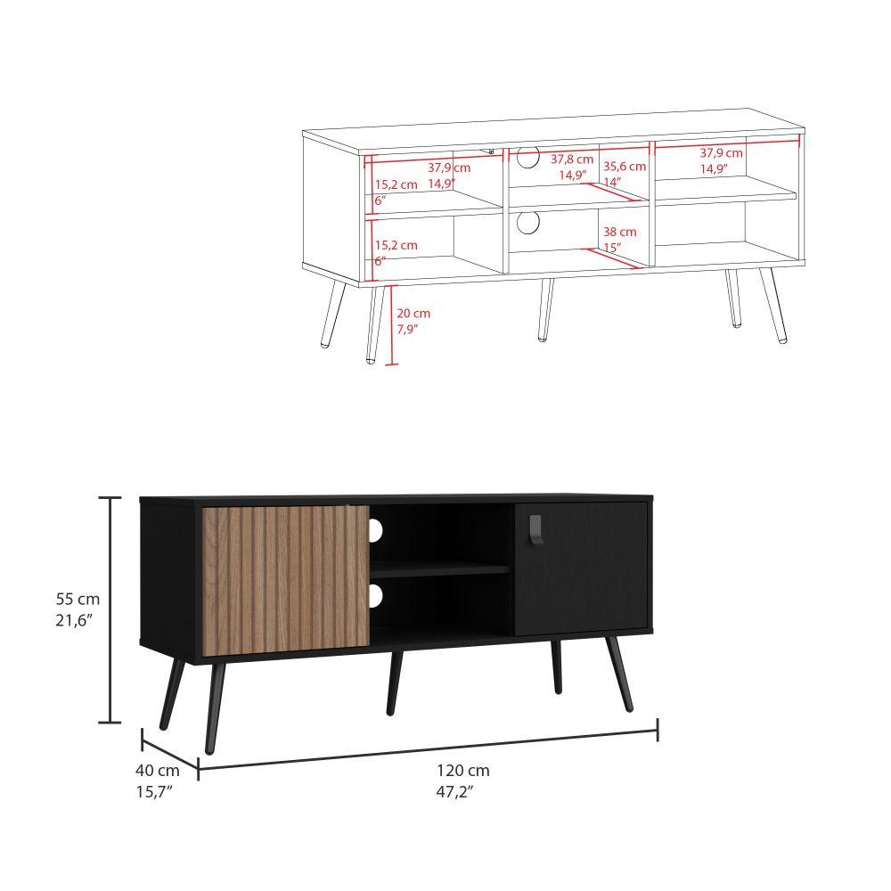 Mesa Para TV Donati Wengue y Lenno para tv de 55"
