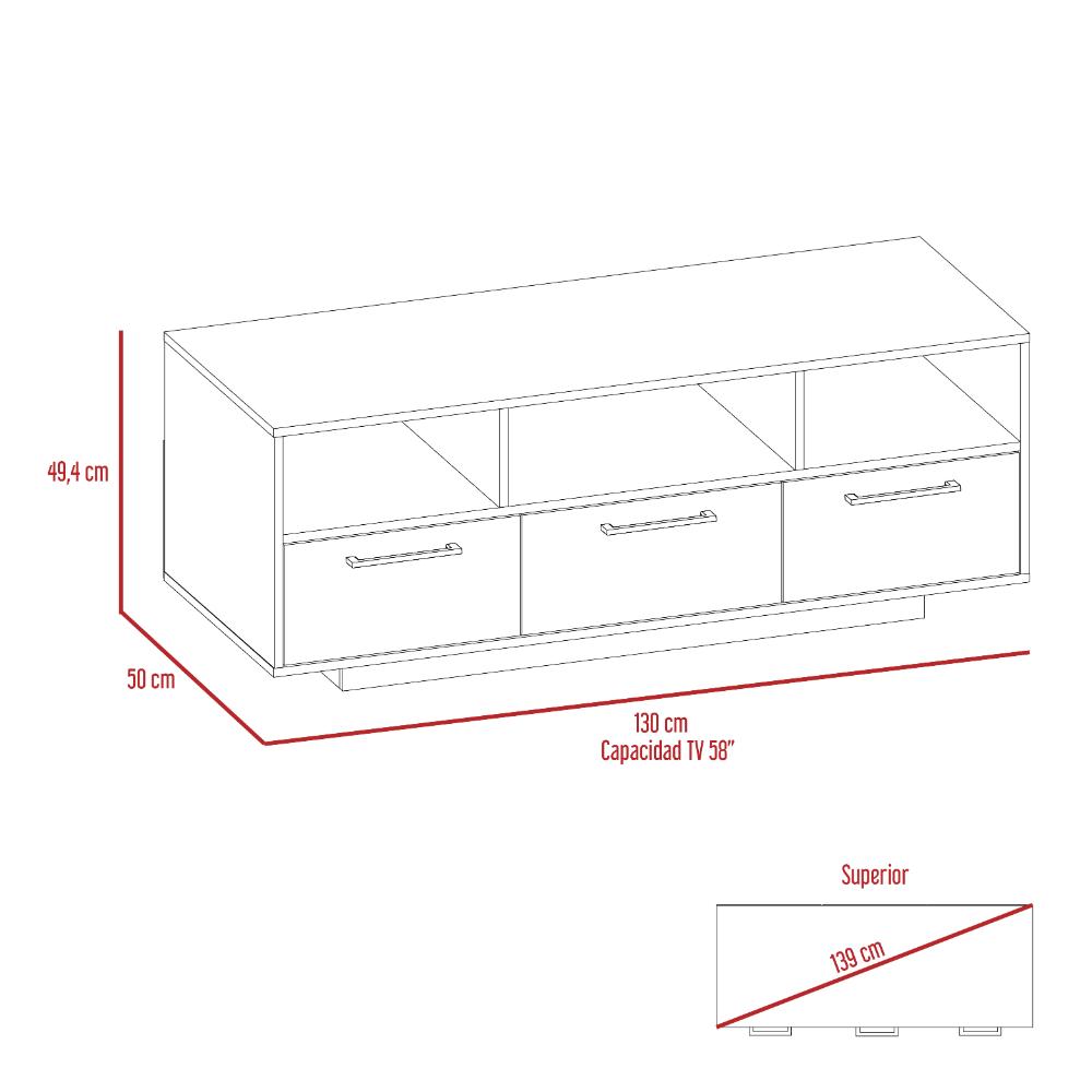 Mesa Para Tv Cantabria Wengue y Coñac