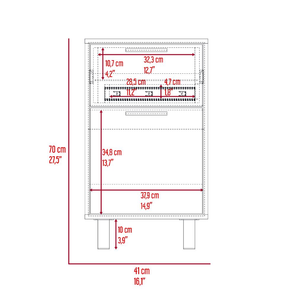 Mesa de Noche Secret Z80 Wengue