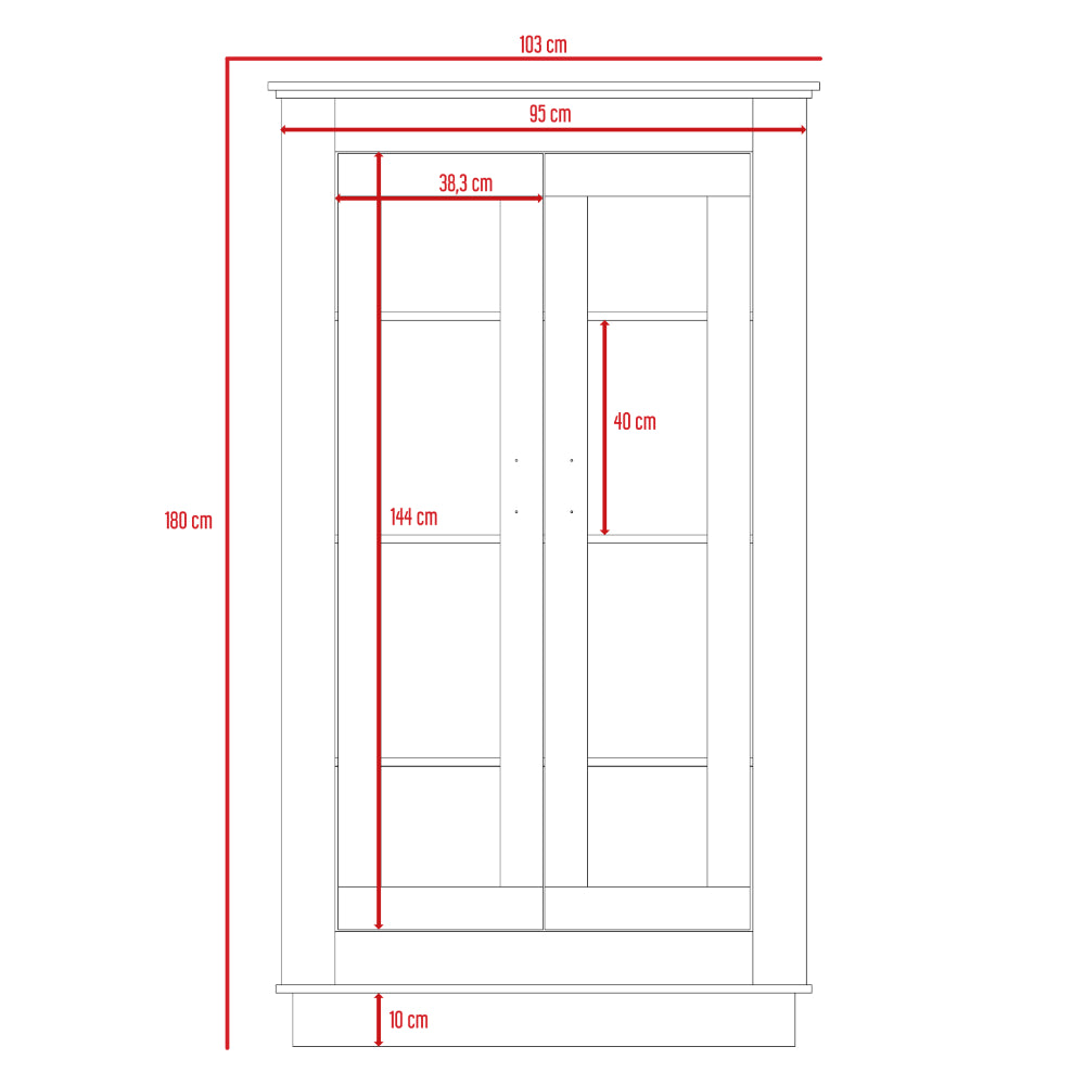 Vitrina Auxiliar Alcamo Blanco
