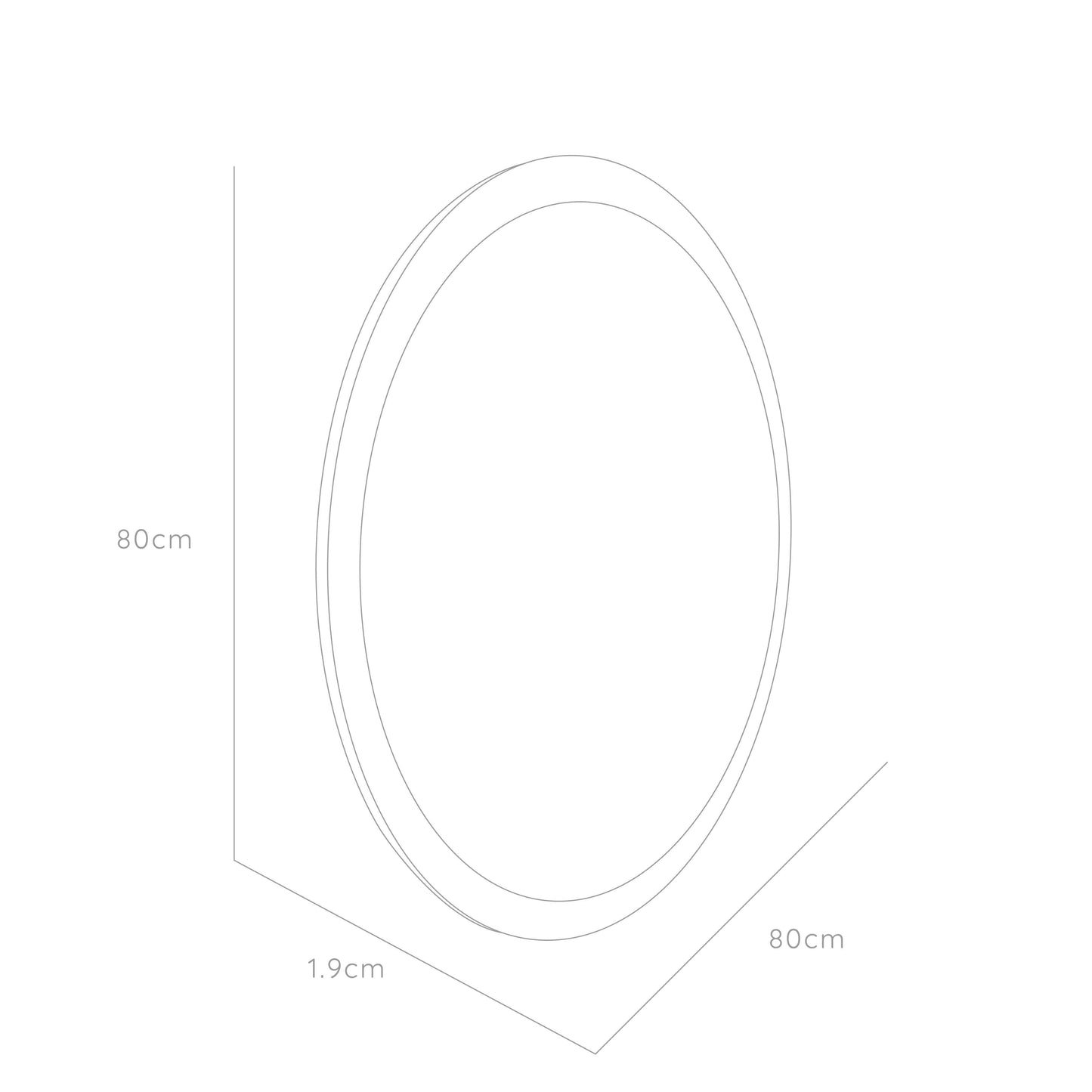 Espejo Circular Ary 80