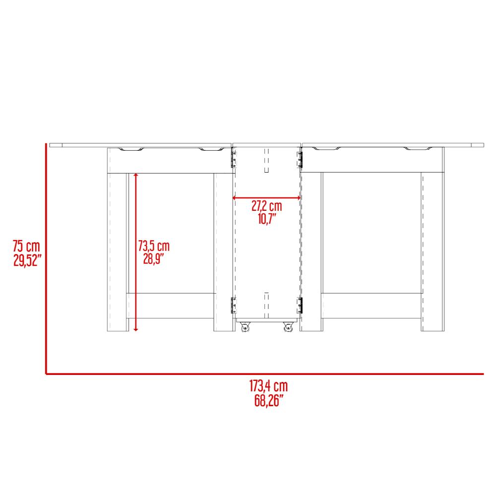 Alacena Multiusos Luciana Macadamia y Blanco