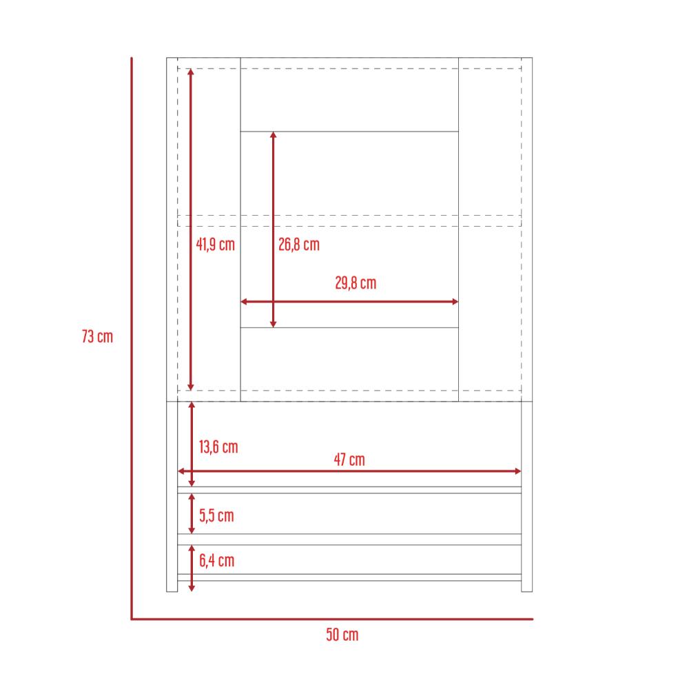 Alacena Balboa Blanco y Mocca
