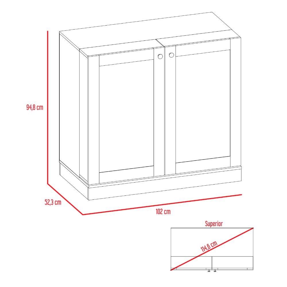 Bar Magda, Wengue, con Dos Puertas y Espacio Porta Copas