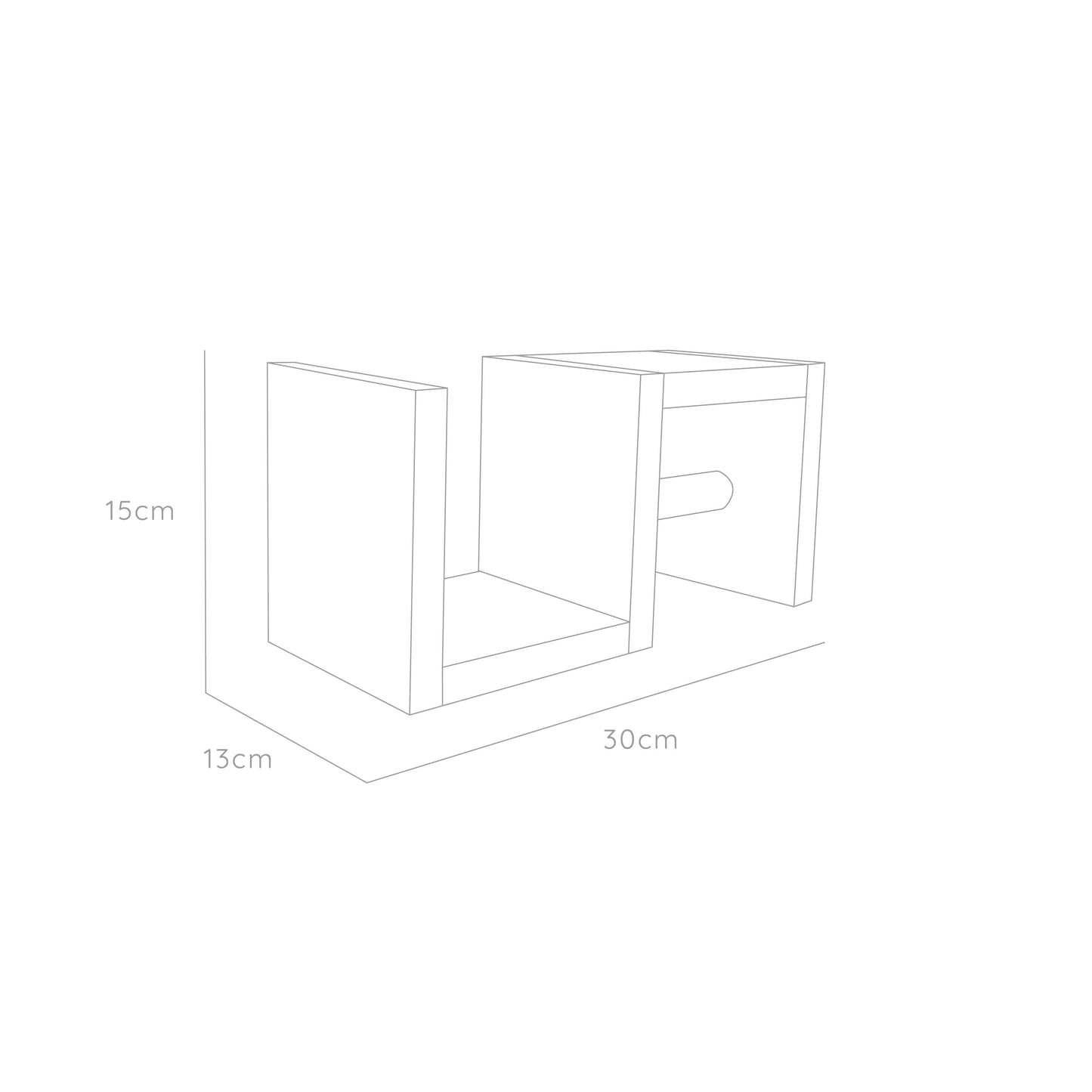 Repisa Mila para papel higiénico