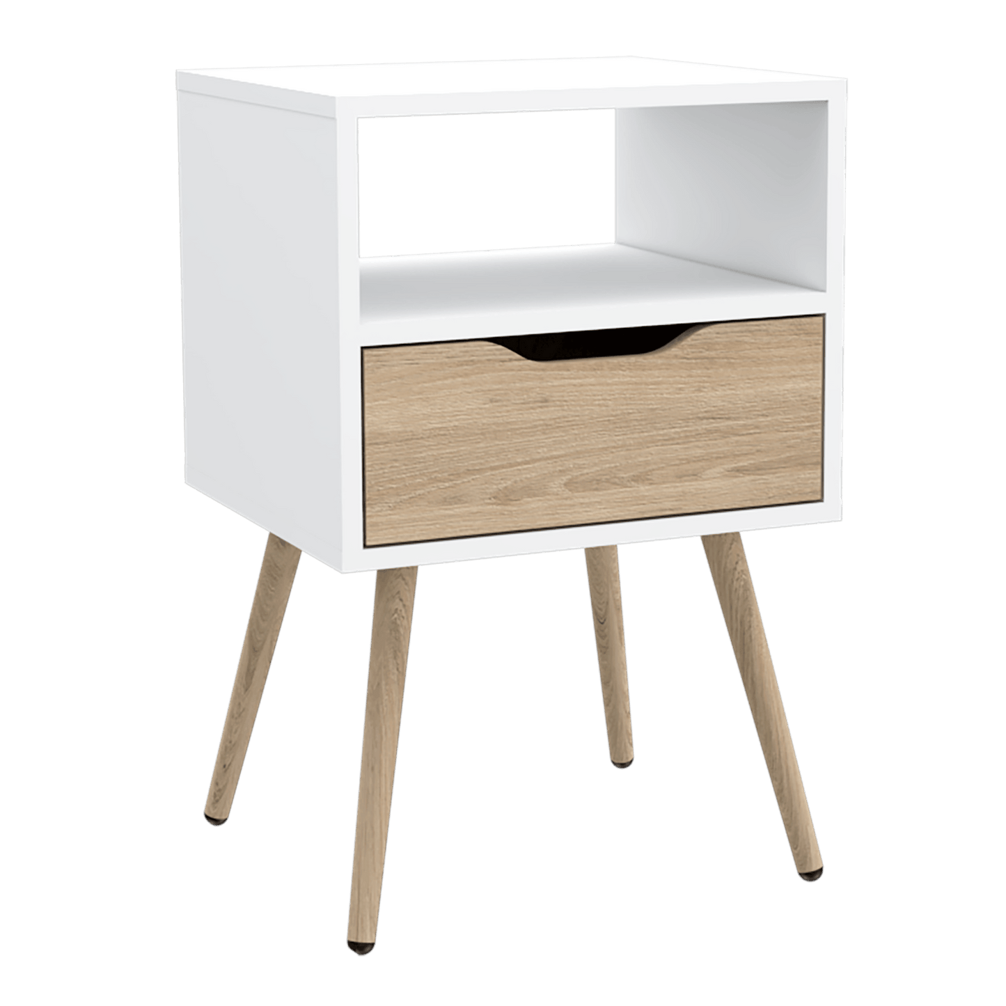 Mesa de Noche Othom Blanco y Rovere