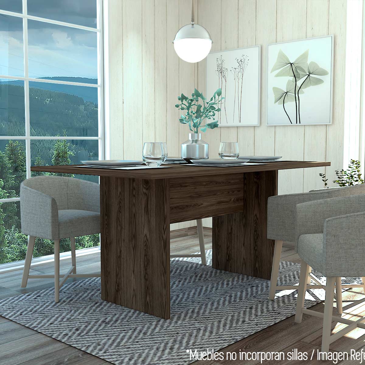 Mesa de Comedor Cassano Coñac 6 Puestos