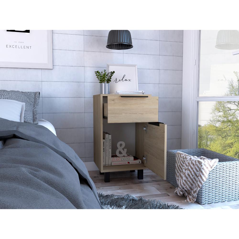 Velador Treviso Z 41 Rovere + Blanco