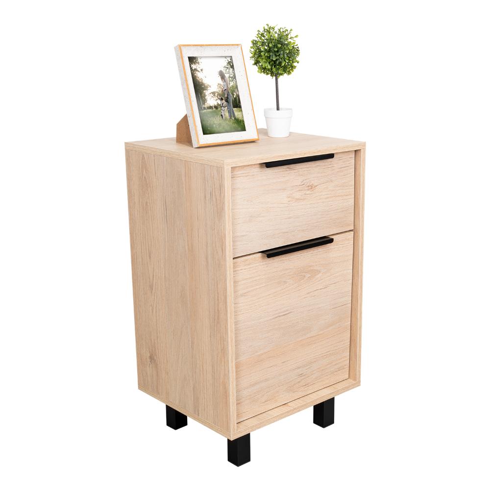 Velador Treviso Z 41 Rovere + Blanco