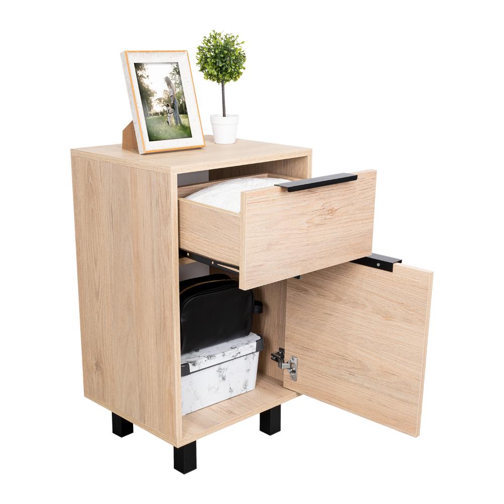 Velador Treviso Z 41 Rovere + Blanco