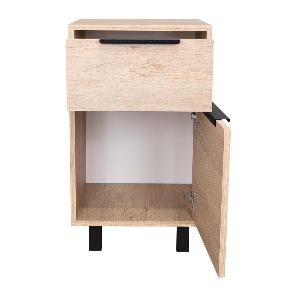 Velador Treviso Z 41 Rovere + Blanco