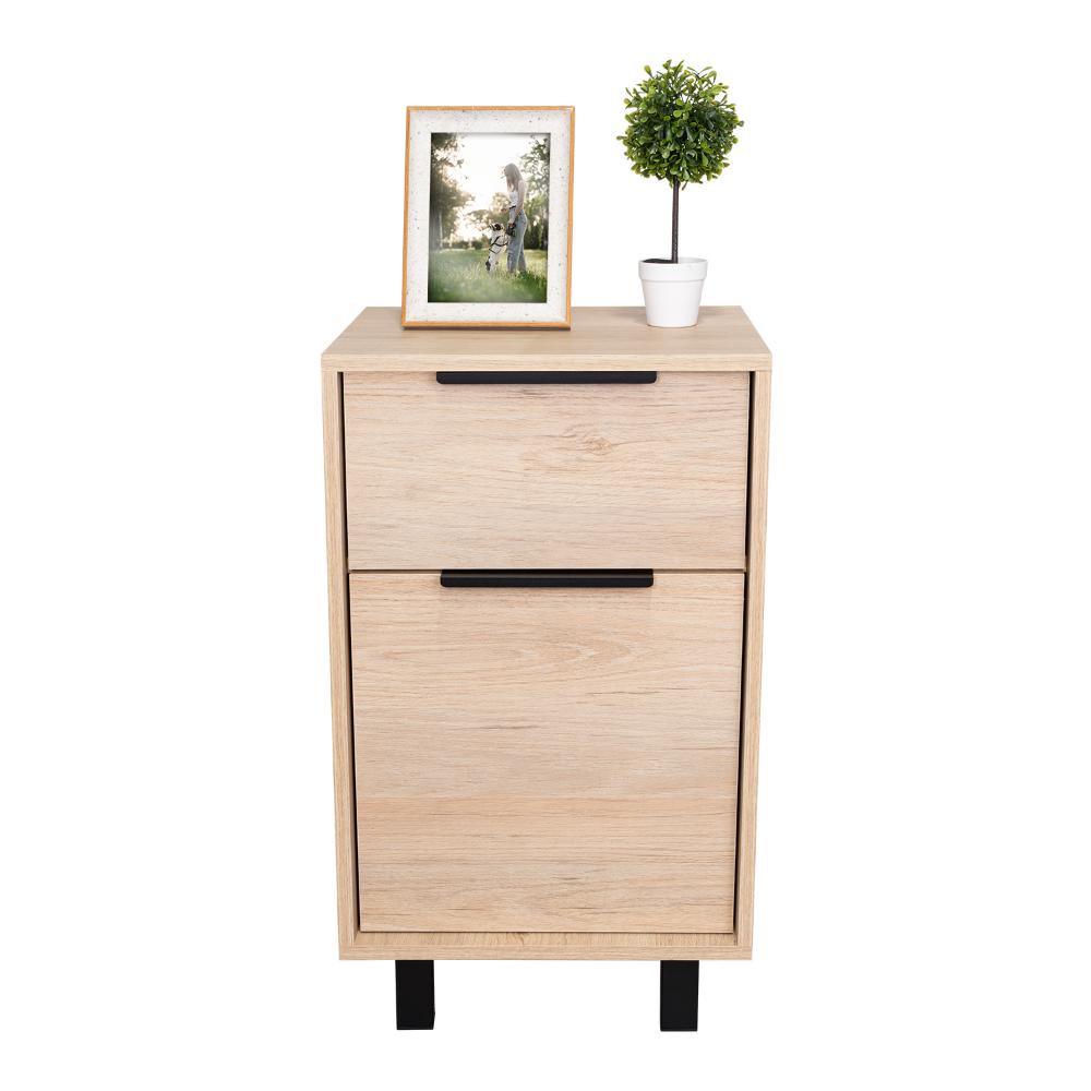 Velador Treviso Z 41 Rovere + Blanco