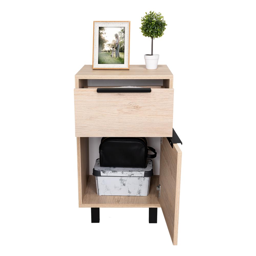 Velador Treviso Z 41 Rovere + Blanco