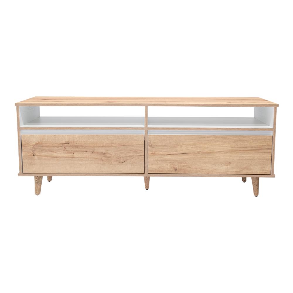 Mesa Para Tv Bennet Duna y Blano para Tv de 60"