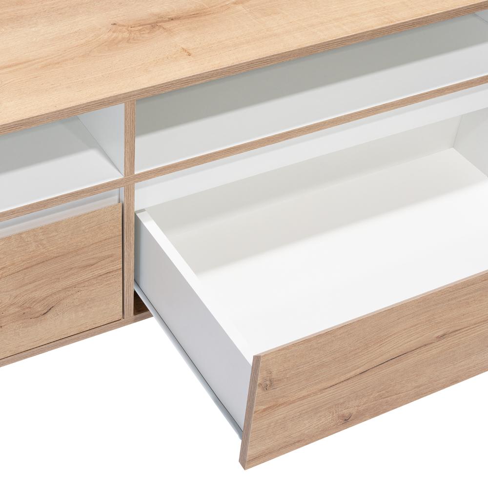 Mesa Para Tv Bennet Duna y Blano para Tv de 60"