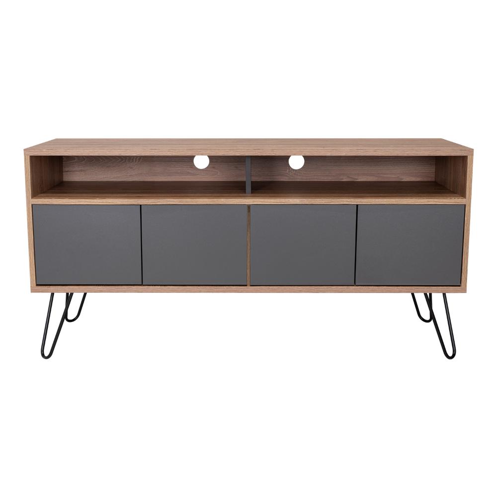 Mesa Para Tv Morelli Miel y Plomo para Televisor de 55"