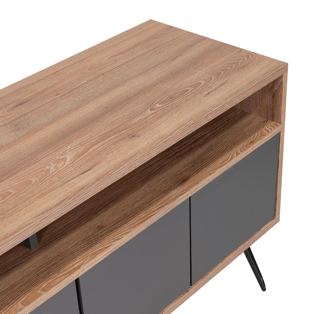 Mesa Para Tv Morelli Miel y Plomo para Televisor de 55"