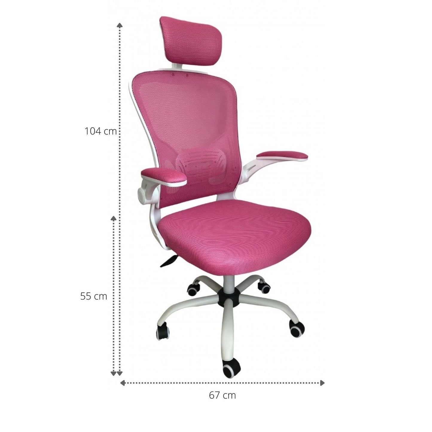 Silla De Oficina Seem Alta Rosa Exclusiv