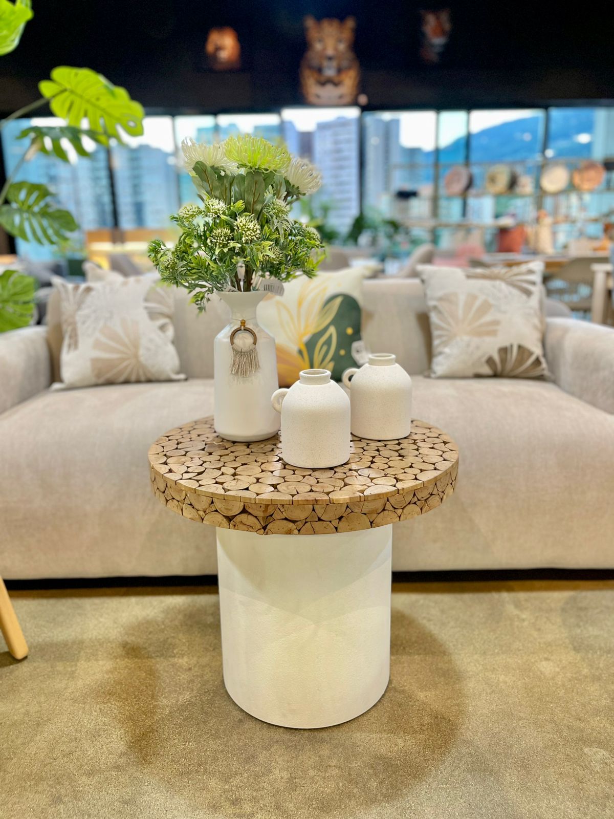 Mesa Auxiliar Design Troncos Nature