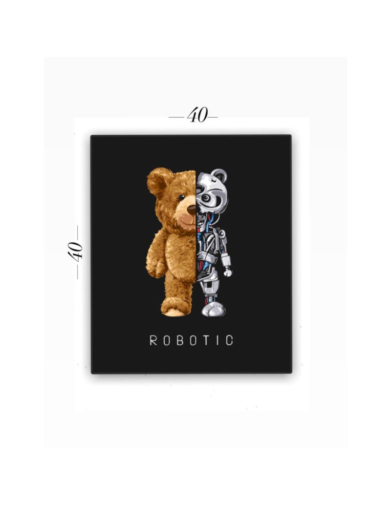 Cuadro Decorativo Oso Robotic