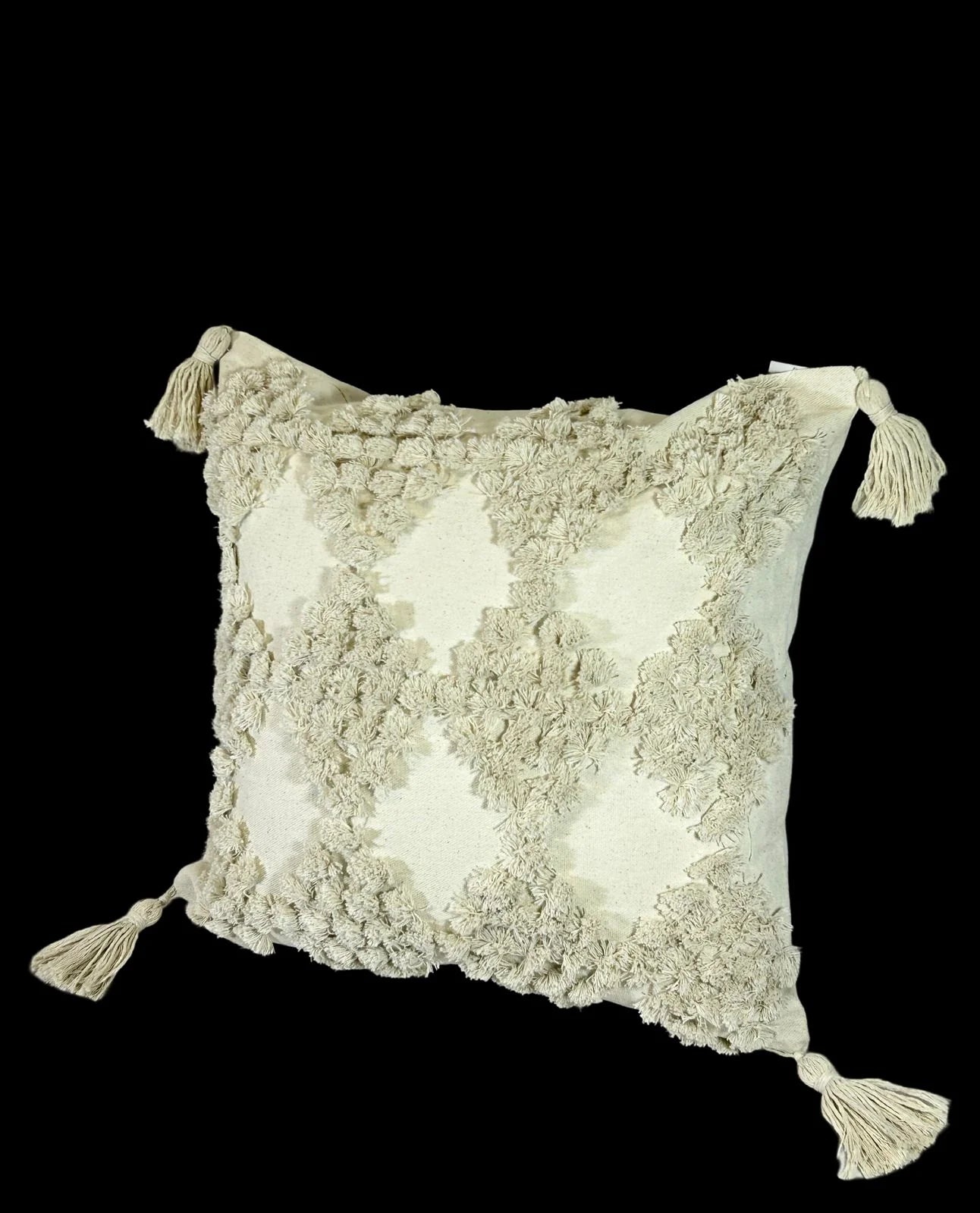 Cojin Decorativo Beige Rombos Boho