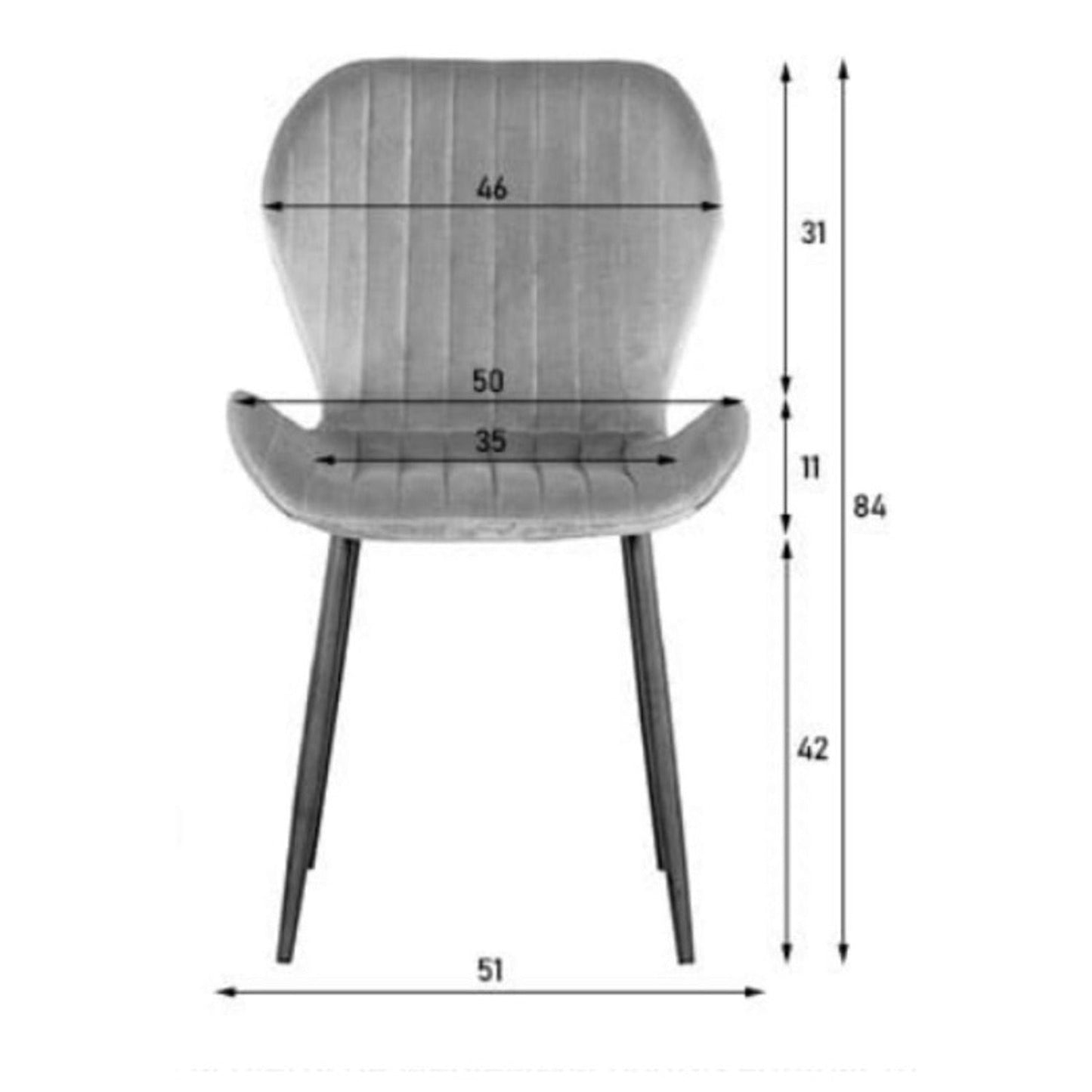 Silla Luxe Gris