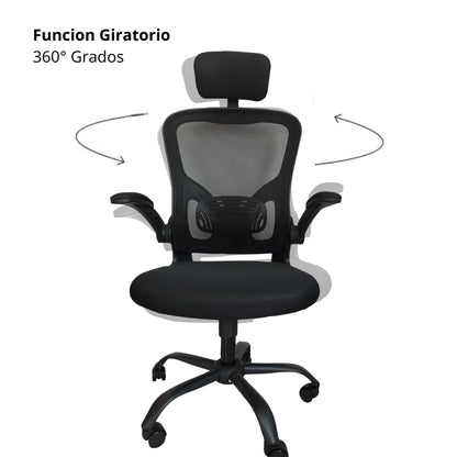 Silla De Oficina Seem Alta Negro