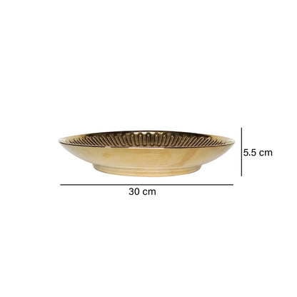 Centro de Mesa Oro Deluxe 30X30X5.5 cm