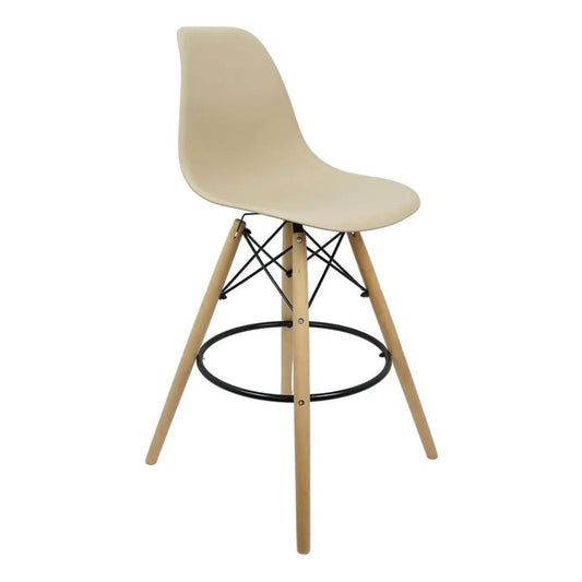 Silla de Barra Baeza Beige
