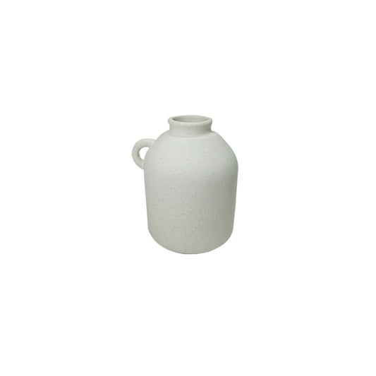 Florero Tipo Anfora Blanco Alma