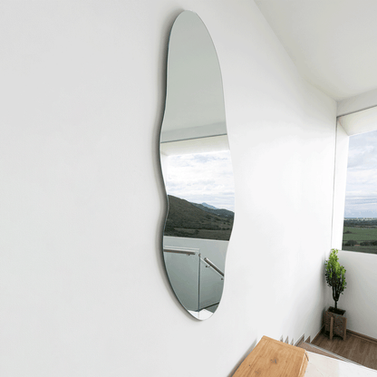 Espejo Irregular Blue Diseño Moderno