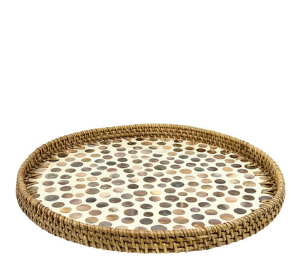 Bandeja Redonda Nacar Rattan 35