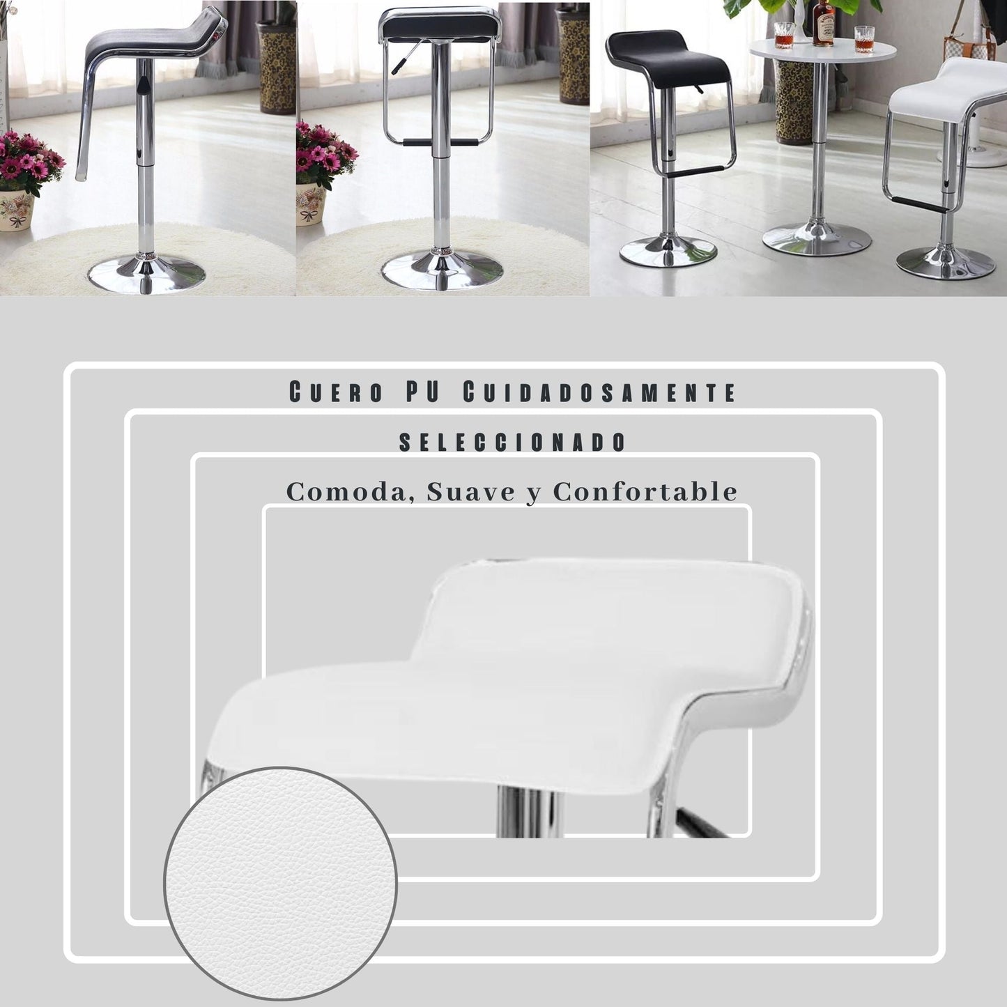 Silla de Barra Uelop Blanco