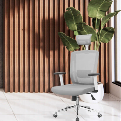 Silla De Oficina Piyert Alta Gris