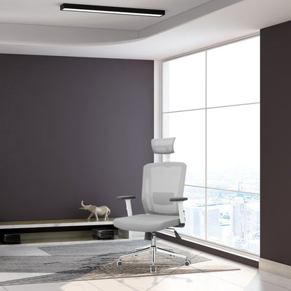 Silla De Oficina Piyert Alta Gris