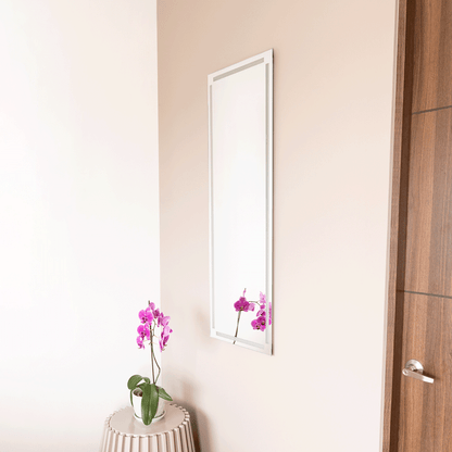 Espejo Lugo Rectangular con Diseño en Sandblasting