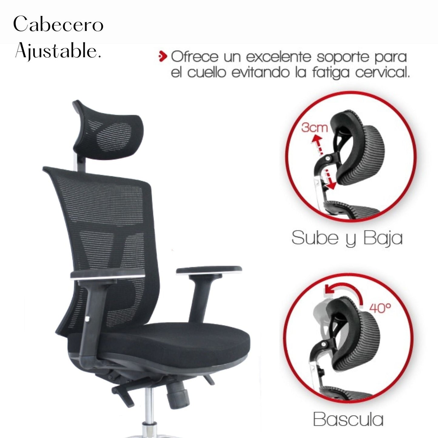 Silla De Oficina Core Premium Negro