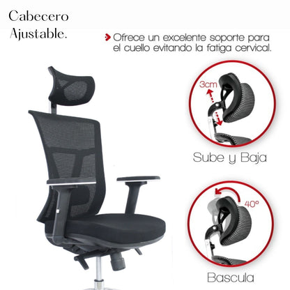 Silla De Oficina Core Premium Negro