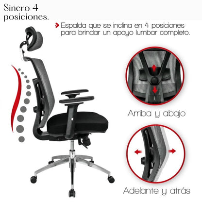 Silla De Oficina Core Premium Negro
