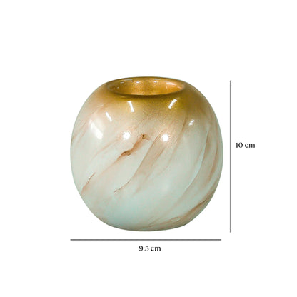 Portavela Calacata Oro 9.5X10 cm