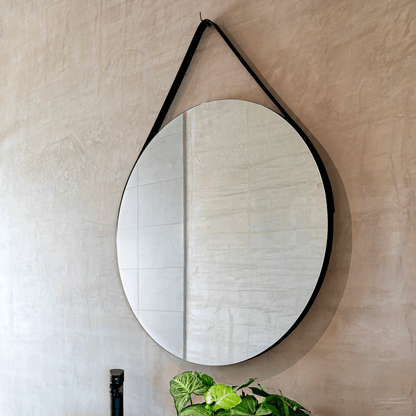 Espejo Circular Persa con Marco Aglomerado