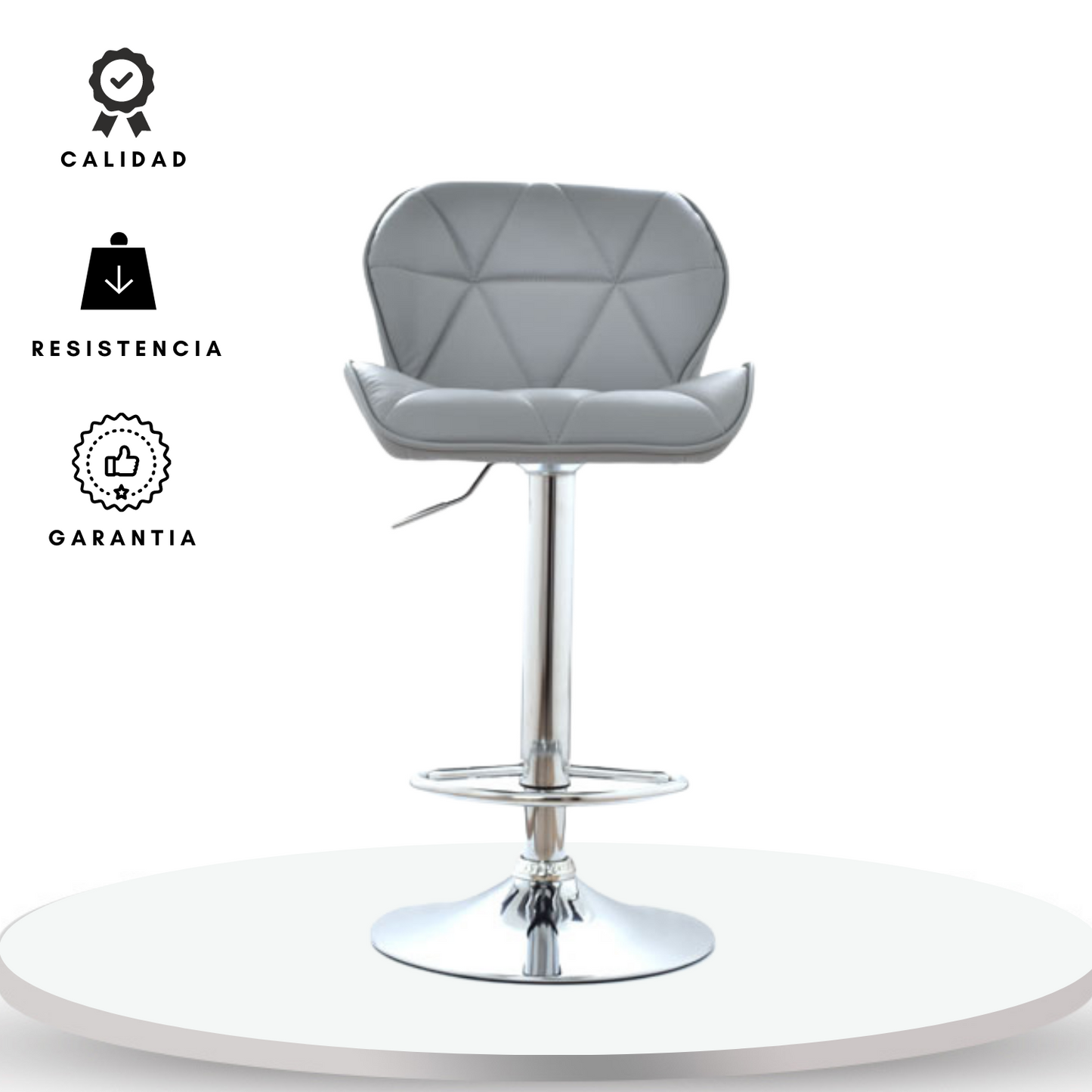 Silla de Barra Mariposa Gris