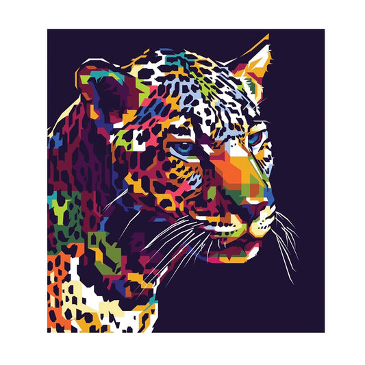 Cuadro Decorativo tipo Marmol Leopardo Life Colors 120 x 90
