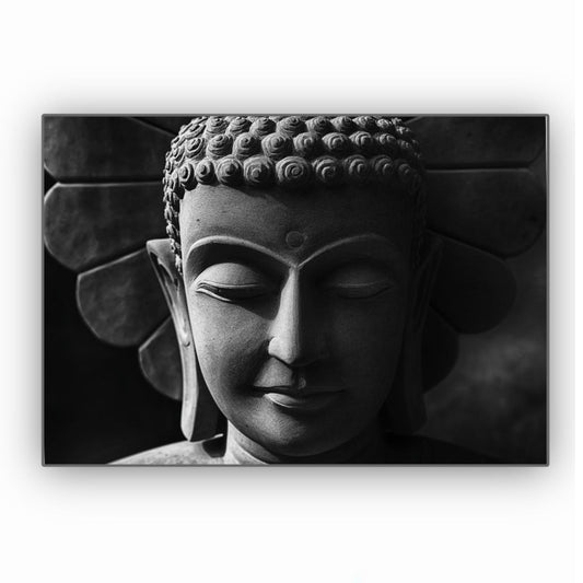 Cuadro Decorativo tipo Marmol Buddha Black 50 x 70
