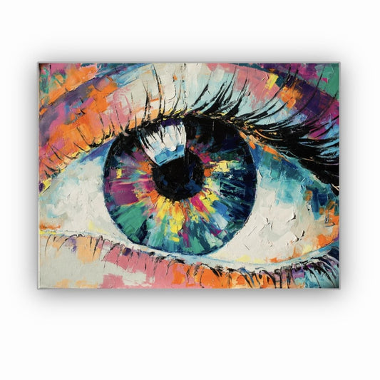 Cuadro Decorativo tipo Marmol Ojo Colors 40 x 40