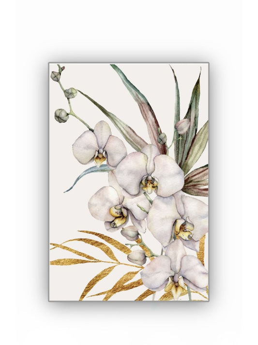 Cuadro Decorativo tipo Marmol Orquidea Gold 120 x 90