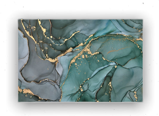 Cuadro Decorativo tipo Marmol Green 90 x 120