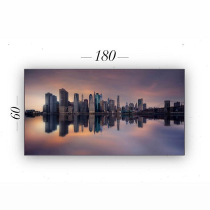 Cuadro Decorativo tipo Marmol City 60 x 180